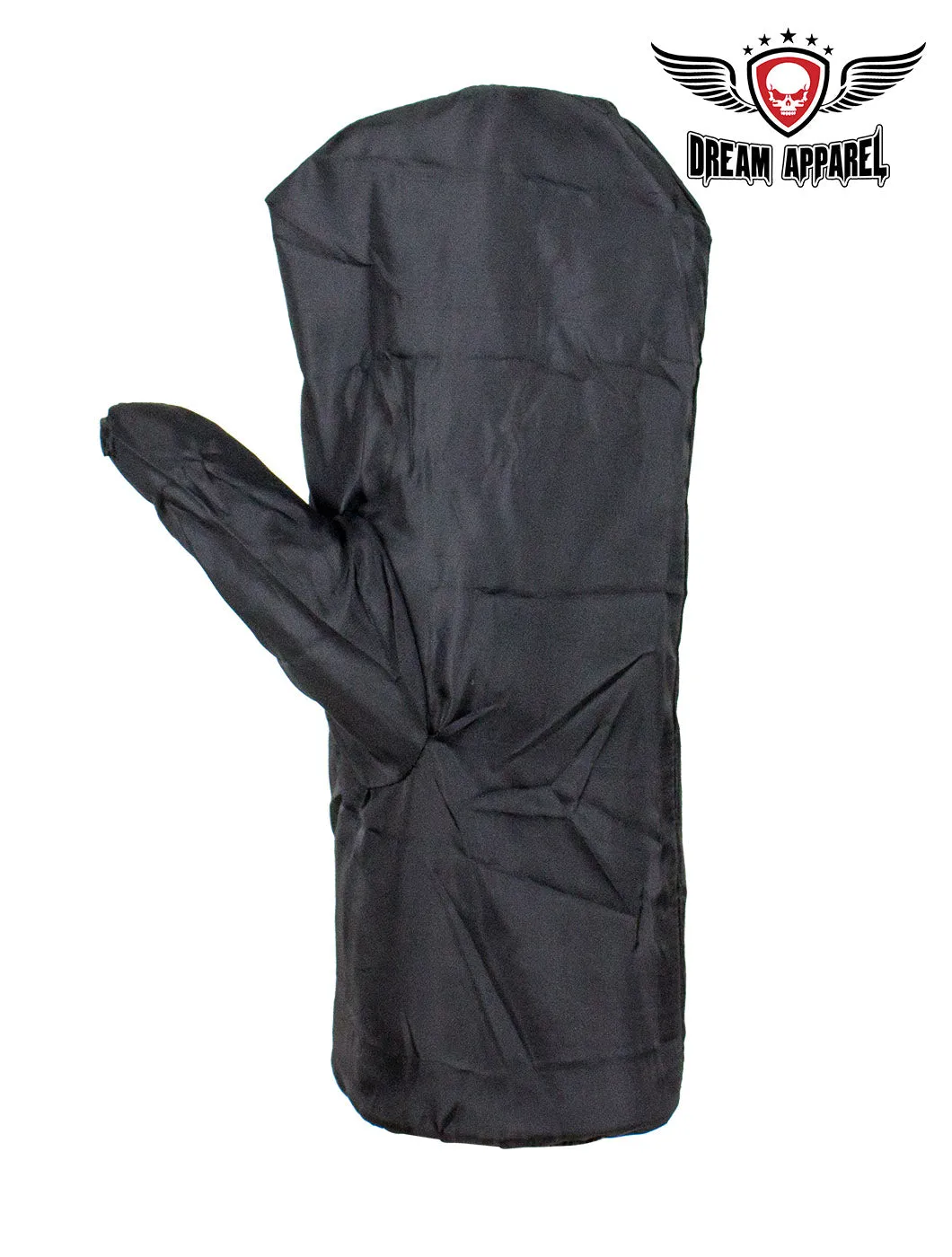 Long Raincover Black Naked Cowhide Leather Gauntlet Gloves