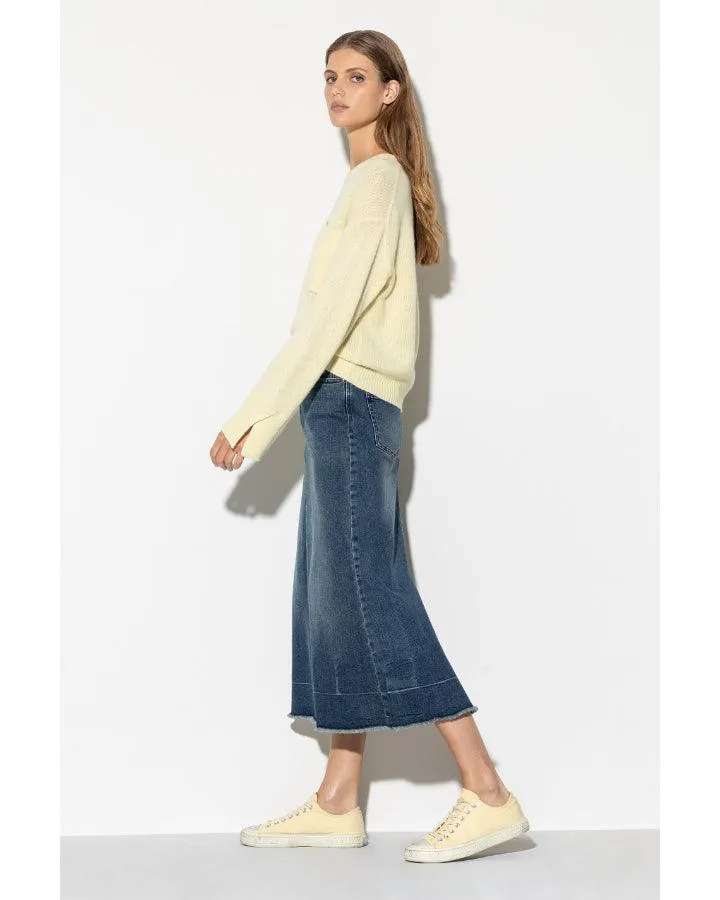 Luisa Cerano Denim Midi Skirt