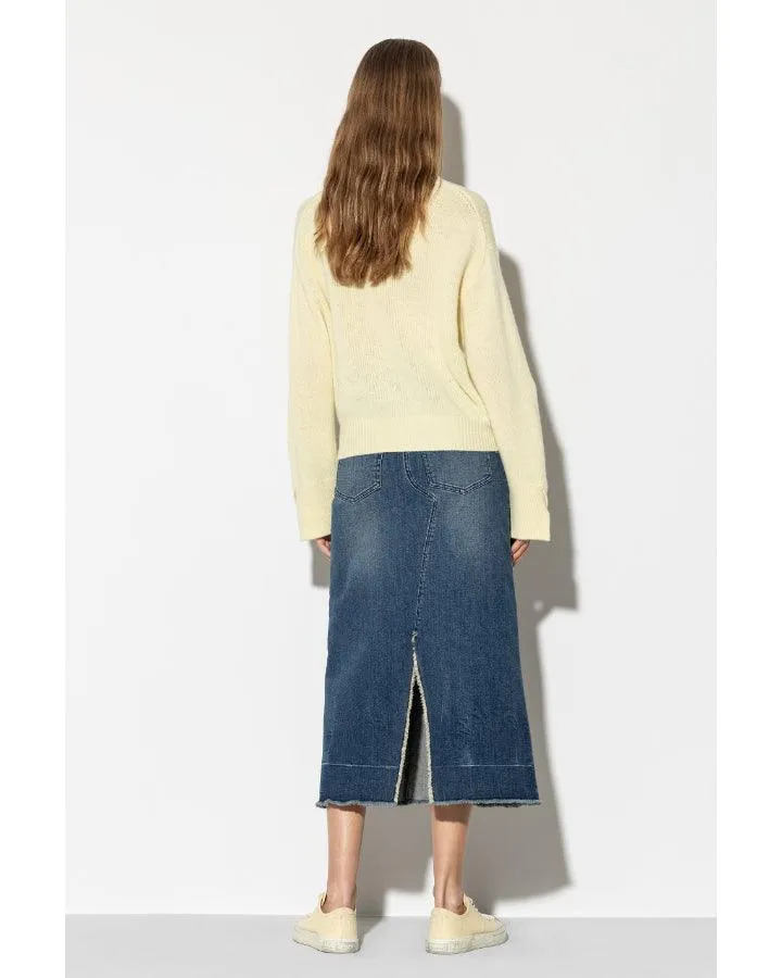 Luisa Cerano Denim Midi Skirt