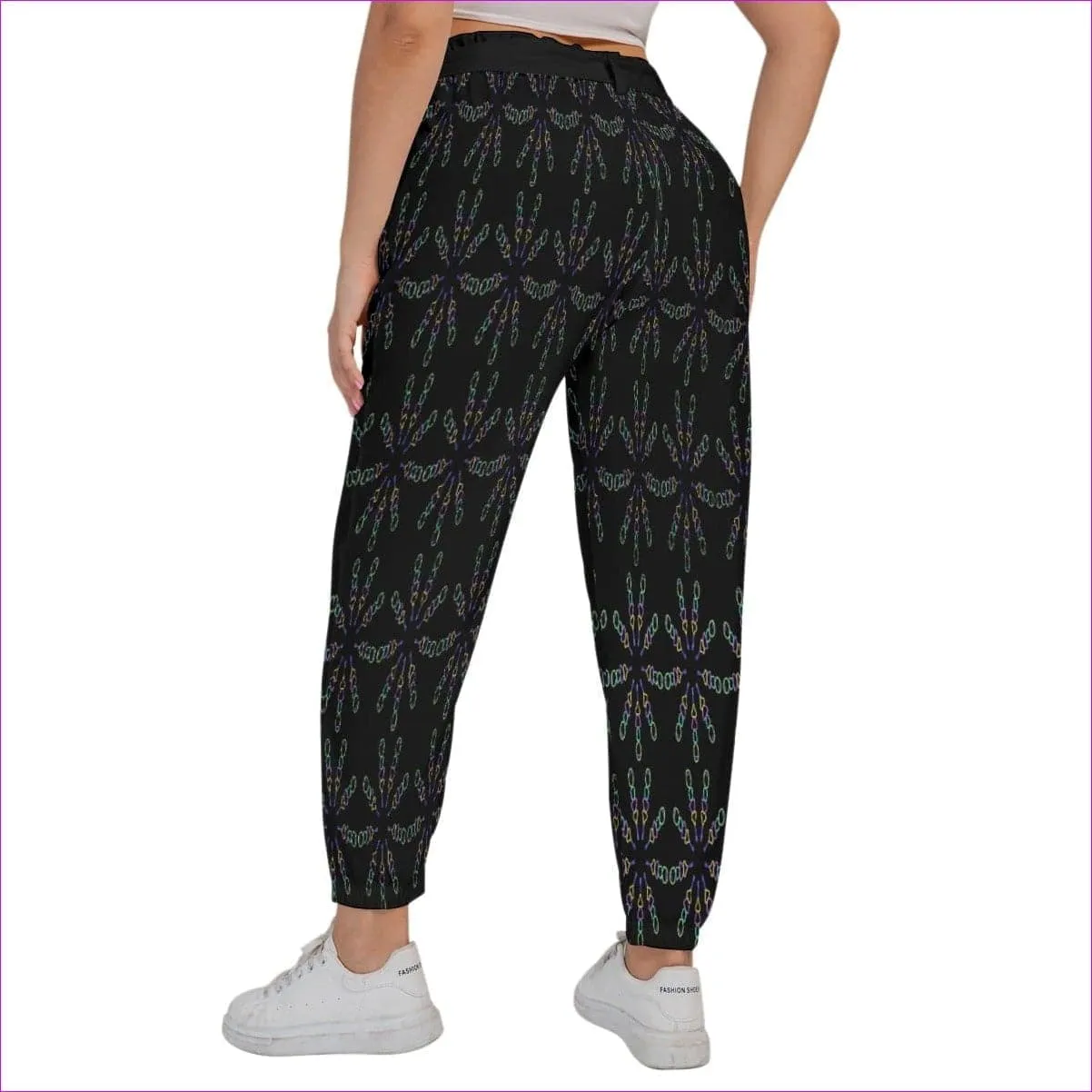 Mandala Women’s Trousers With Waist Belt Voluptuous ( ) Plus Size