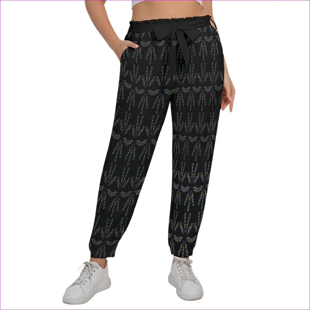 Mandala Women’s Trousers With Waist Belt Voluptuous ( ) Plus Size