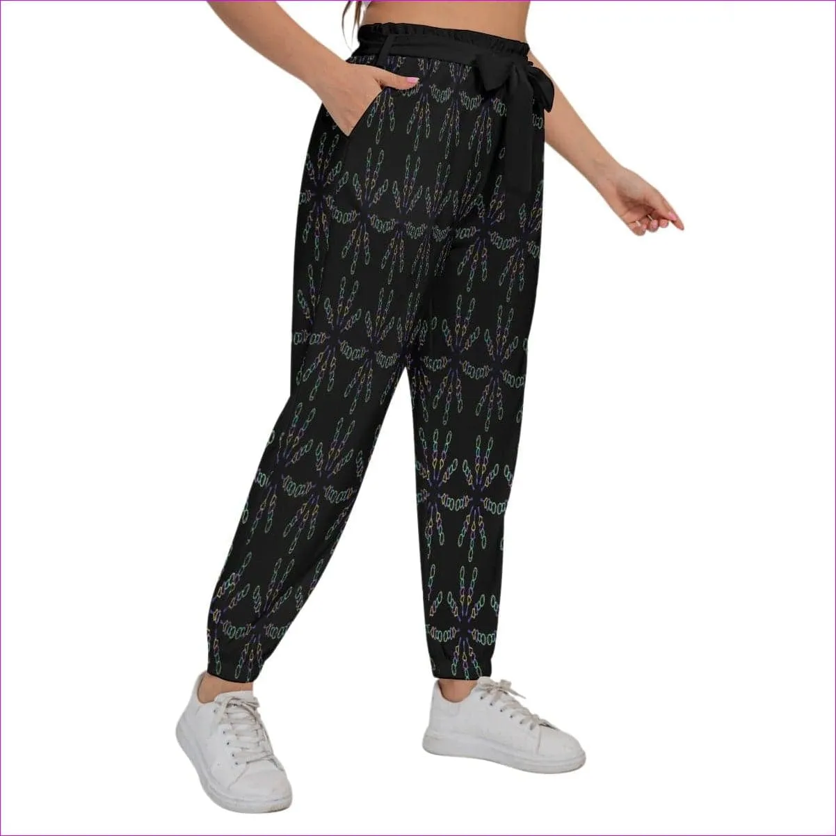 Mandala Women’s Trousers With Waist Belt Voluptuous ( ) Plus Size