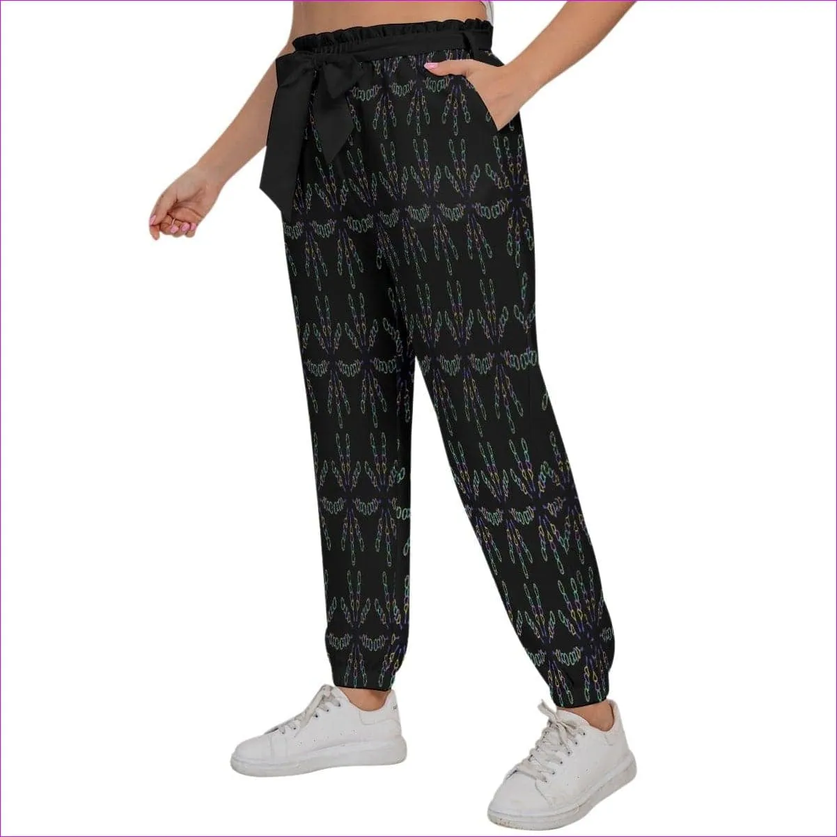 Mandala Women’s Trousers With Waist Belt Voluptuous ( ) Plus Size