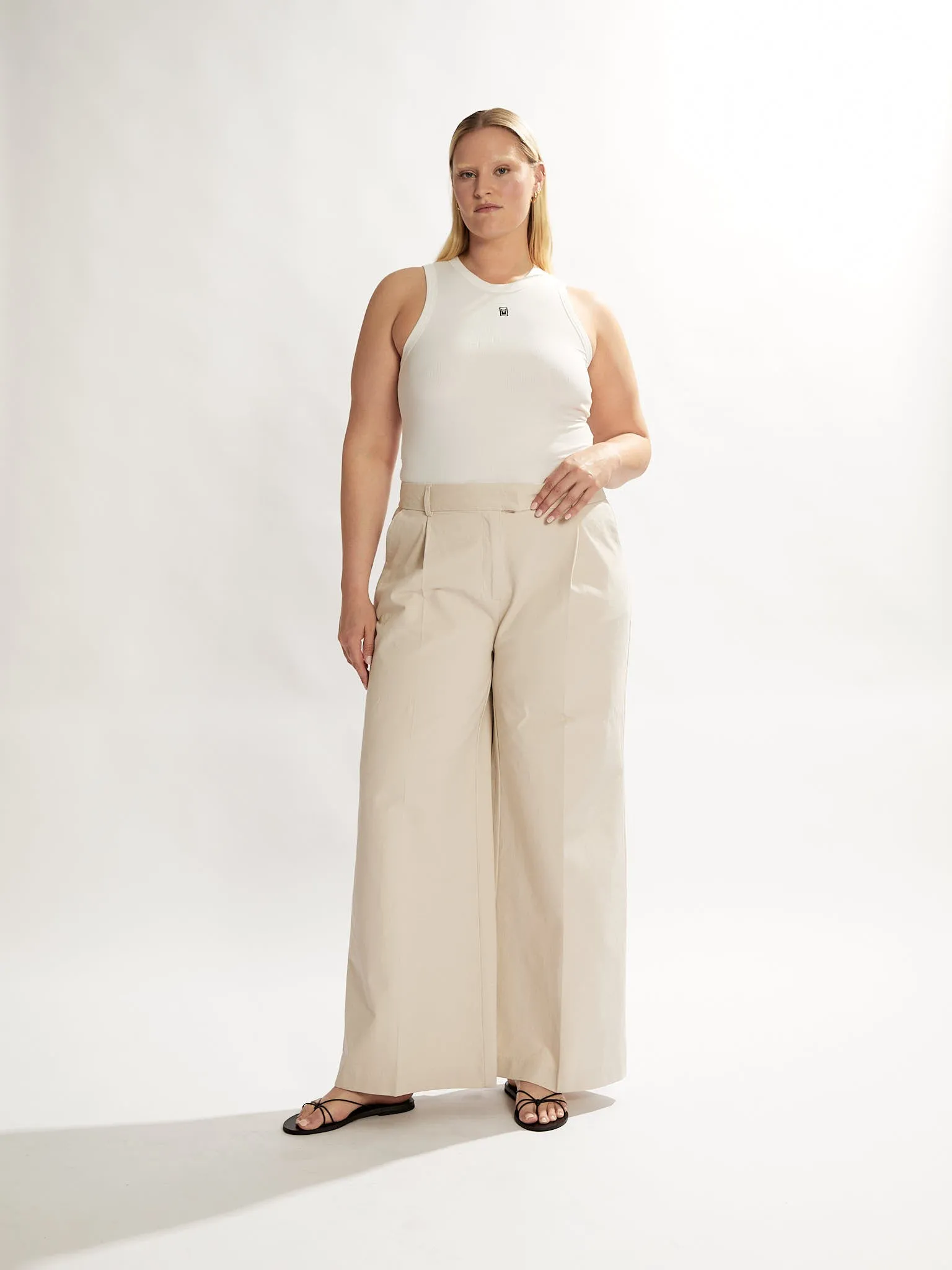 Maverick Trousers Almond Cropped