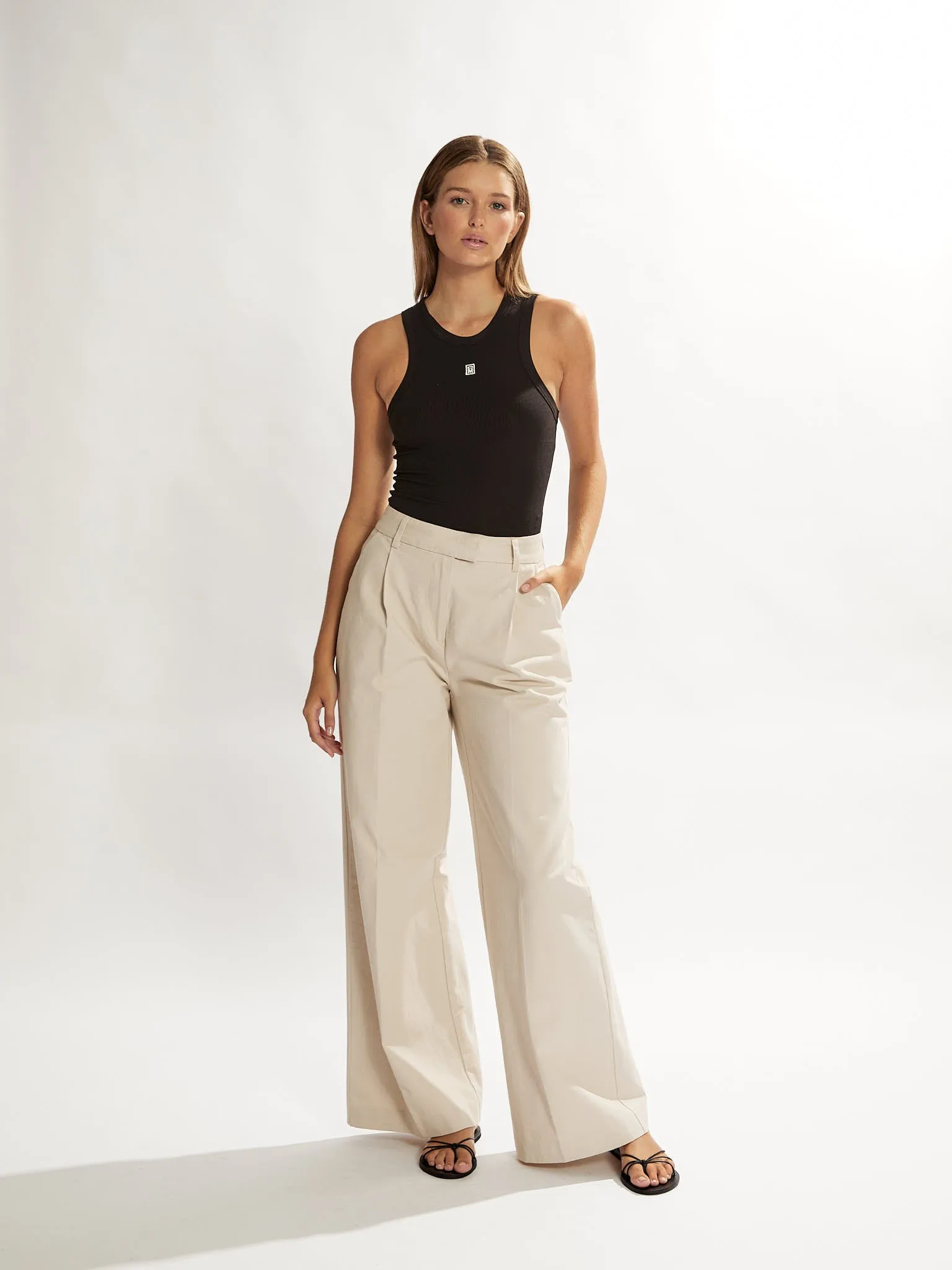 Maverick Trousers Almond Cropped