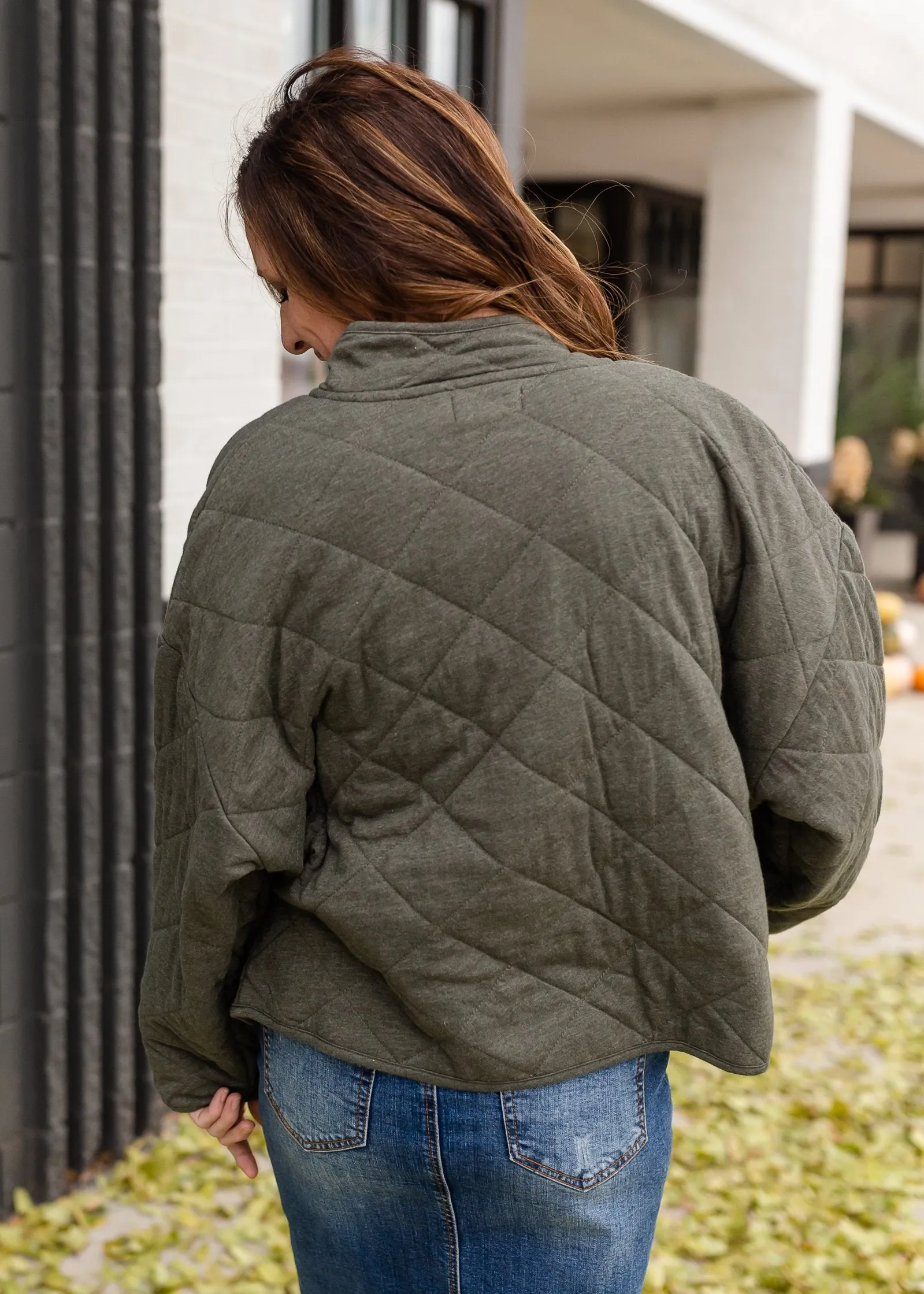 Maya Quilted Snap Front Pocket Jacket - FINAL SALE