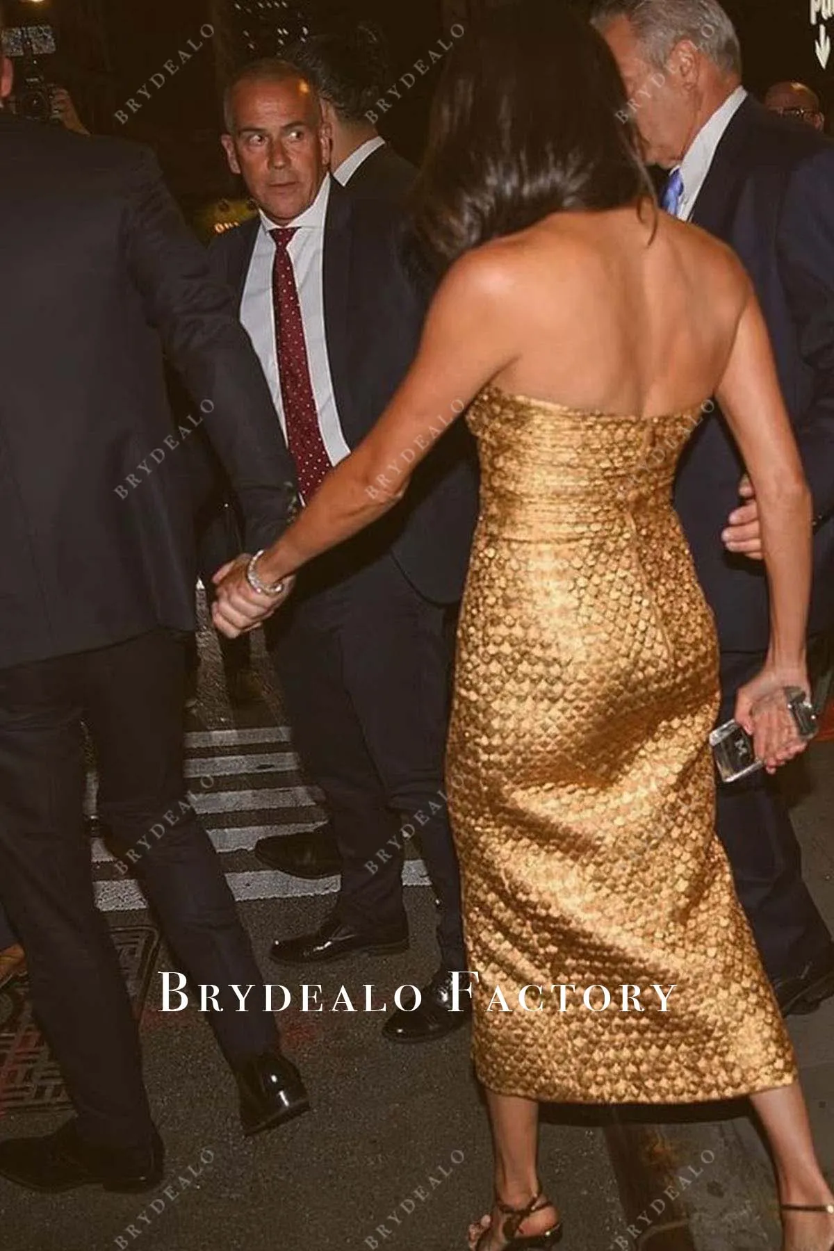 Meghan Markle 2023 Ms Foundation Golden Midi Dress