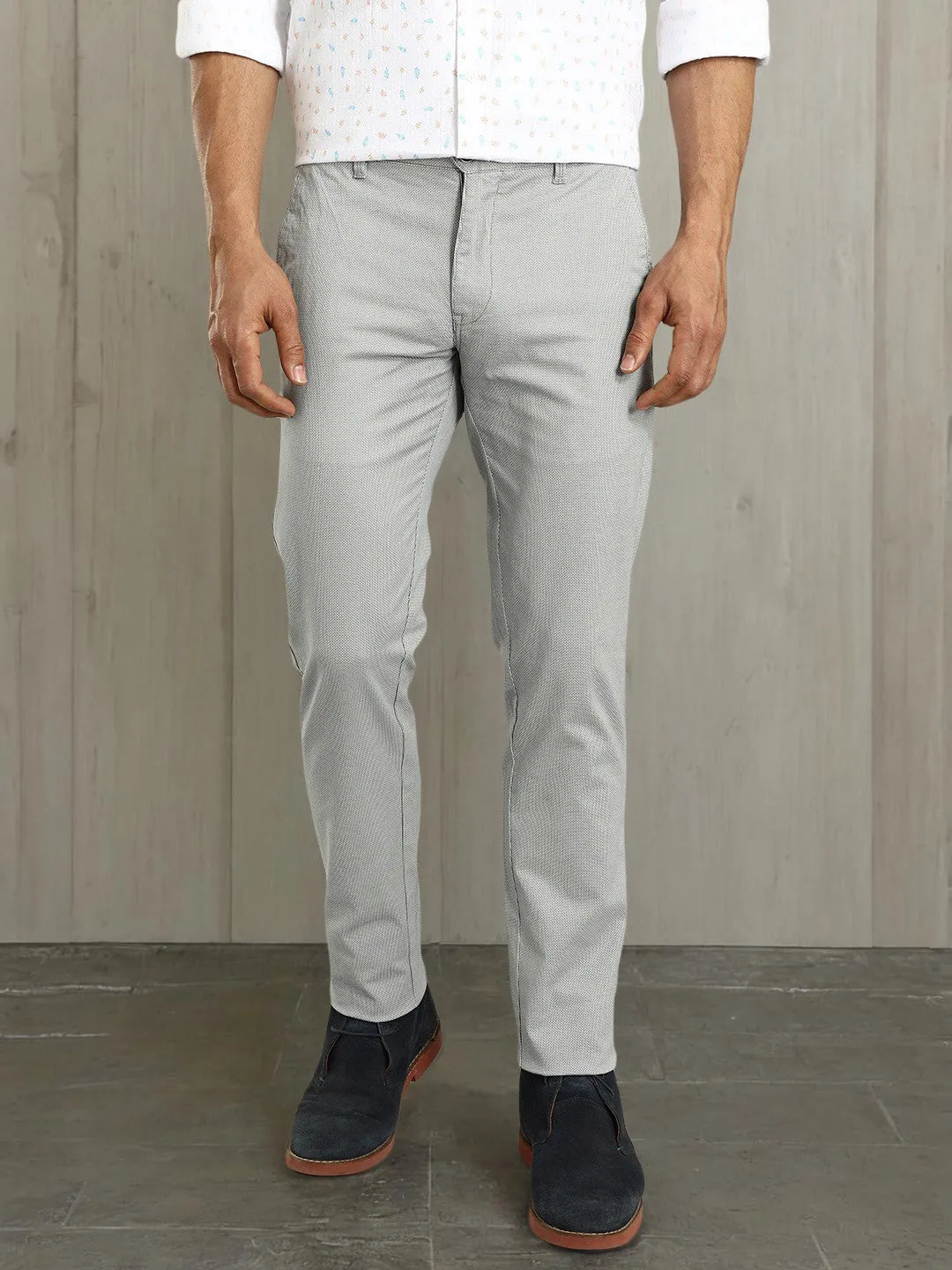 Men Brooklyn Fit Cotton Stretch Trouser