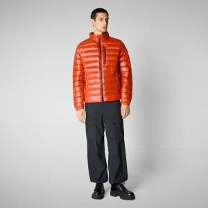 Men's animal free Puffer jacket Holden in maple orange