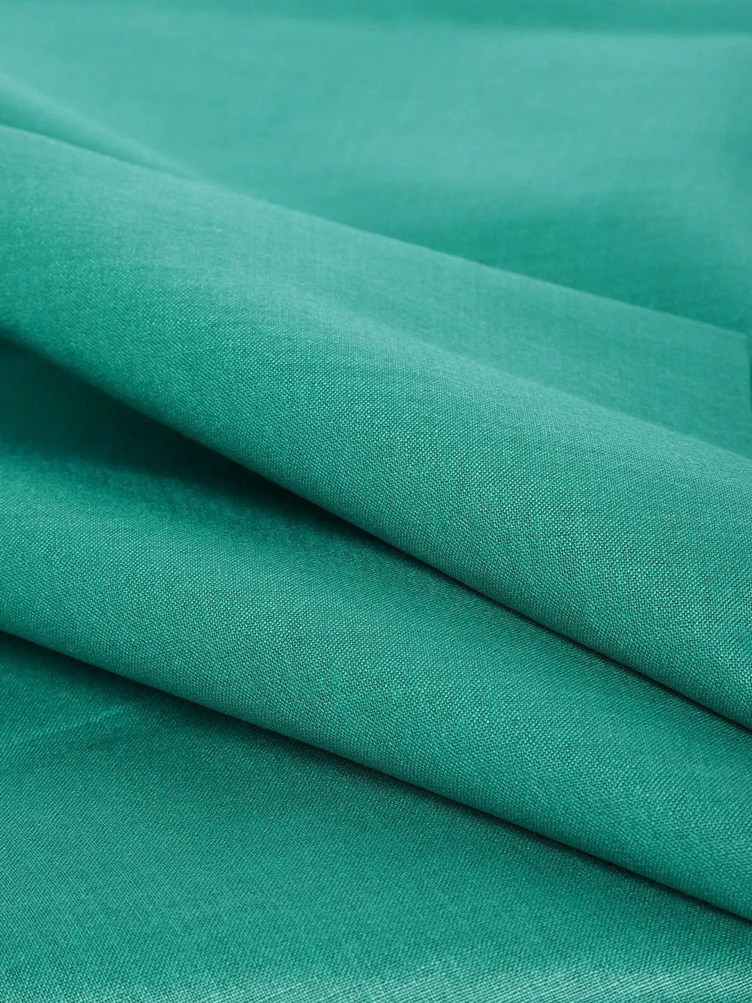 Men's Cotton Unstitched Shirt Fabric Rama Green 2 Metres - Sojanya