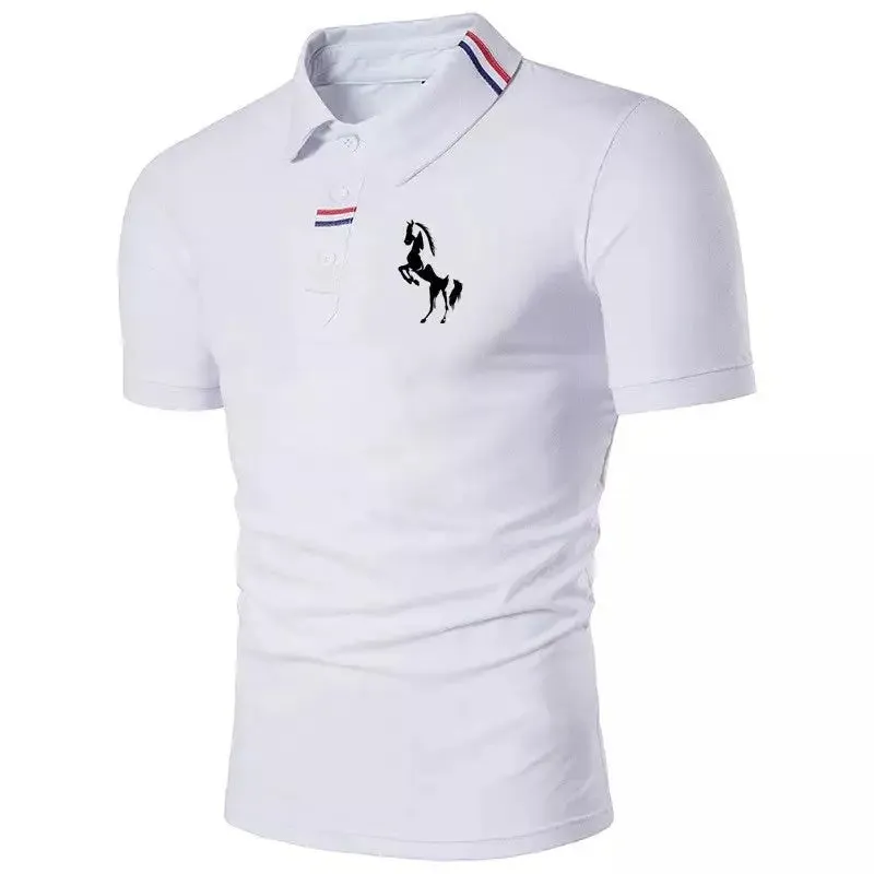 Men's Short Sleeve Solid Colour Polo Shirt