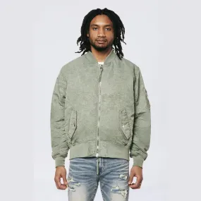 Men's Washed MA1 Bomber Jacket Olive - Online Exclusive