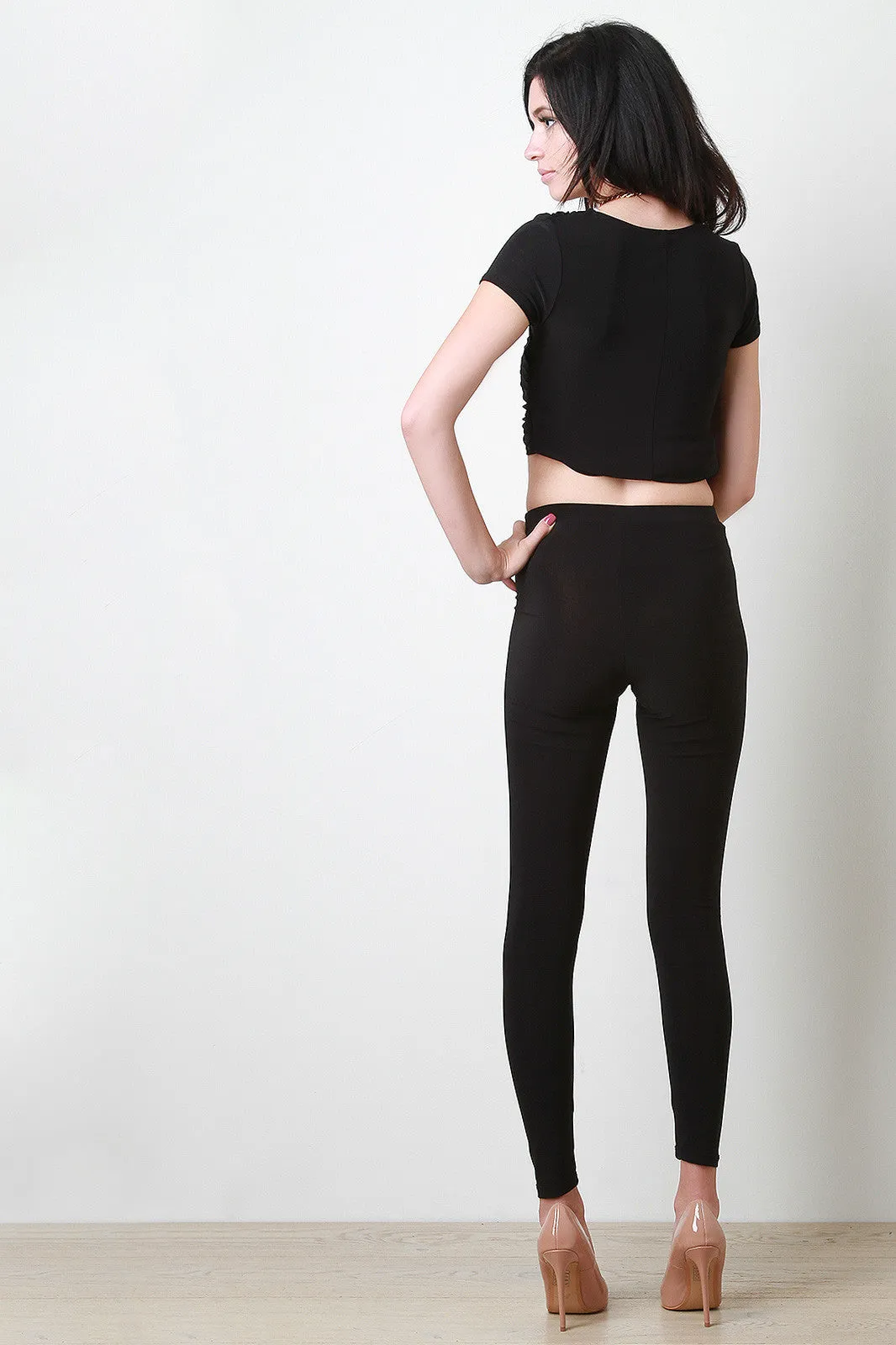 Mid-Waist Stretch Leggings