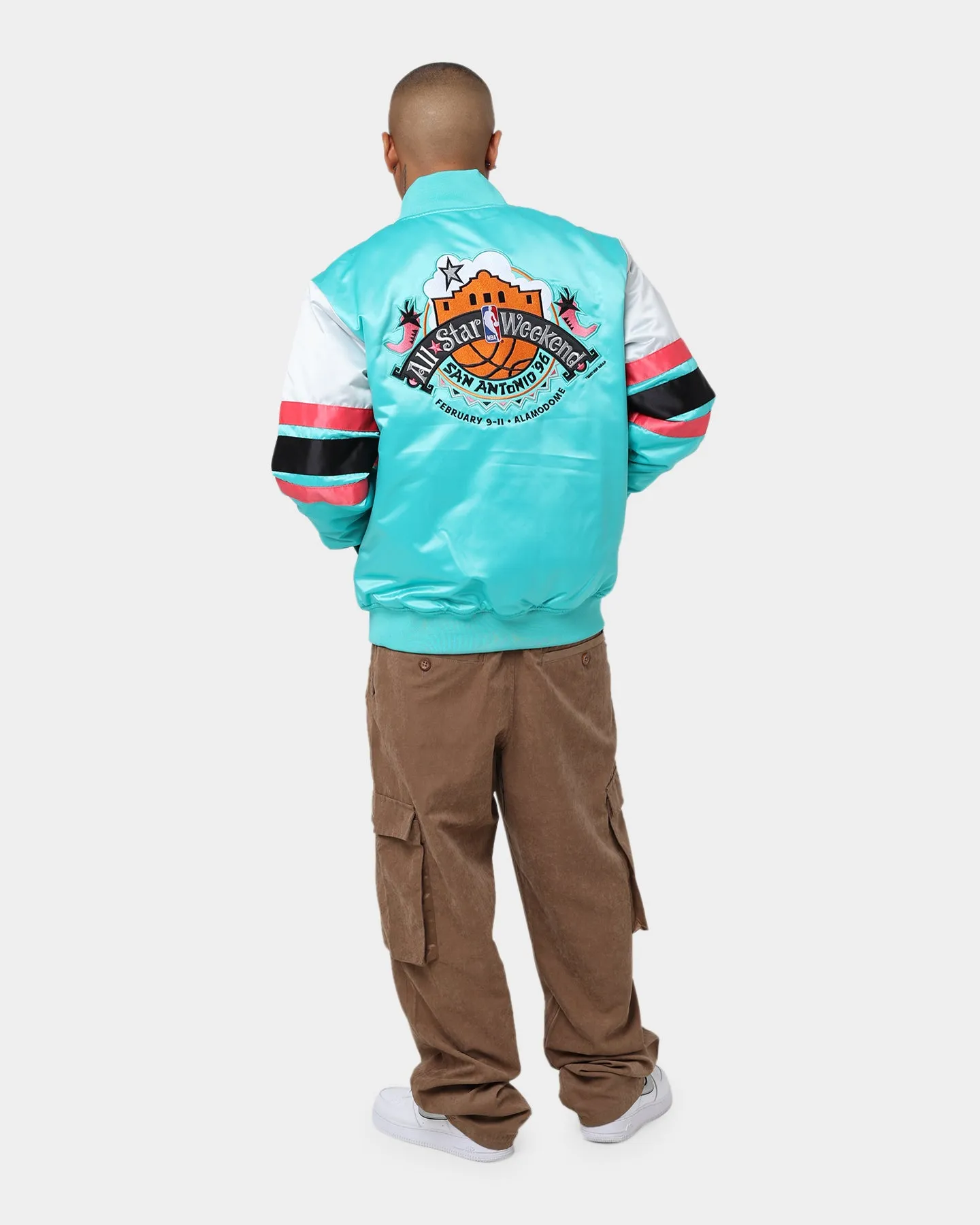 Mitchell & Ness All Star Game Heavy Satin Jacket Teal