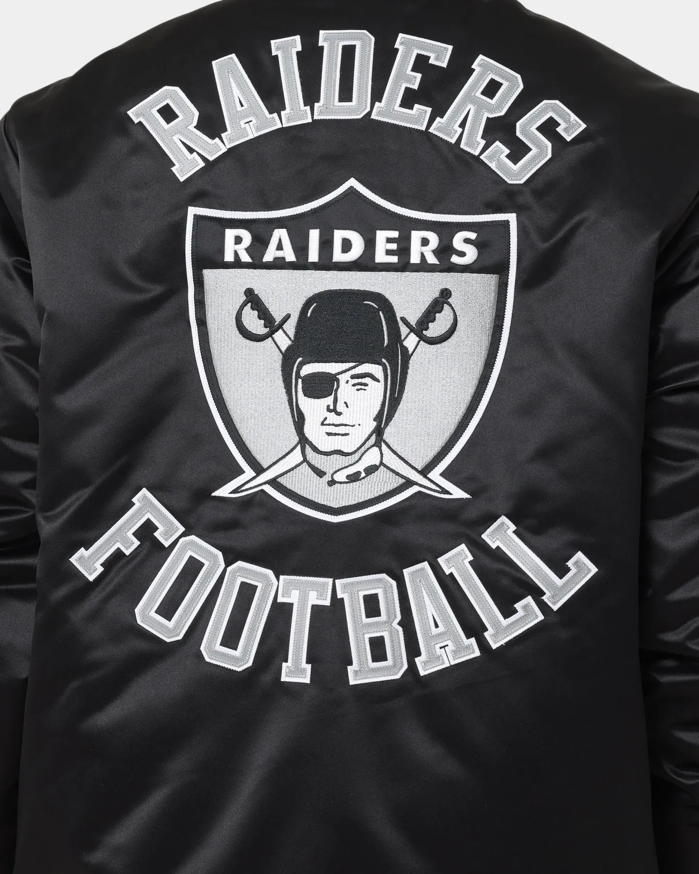 Mitchell & Ness Las Vegas Raiders Heavyweight Satin Jacket Black