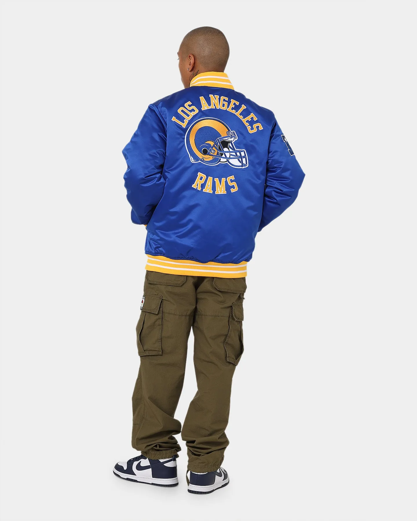 Mitchell & Ness Los Angeles Rams Heavyweight Satin Jacket Royal