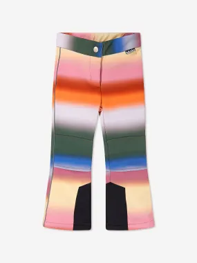 Molo Girls Rainbow Striped Ski Trousers