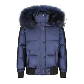 Monochromatic navy coat by Scotch Bonnet