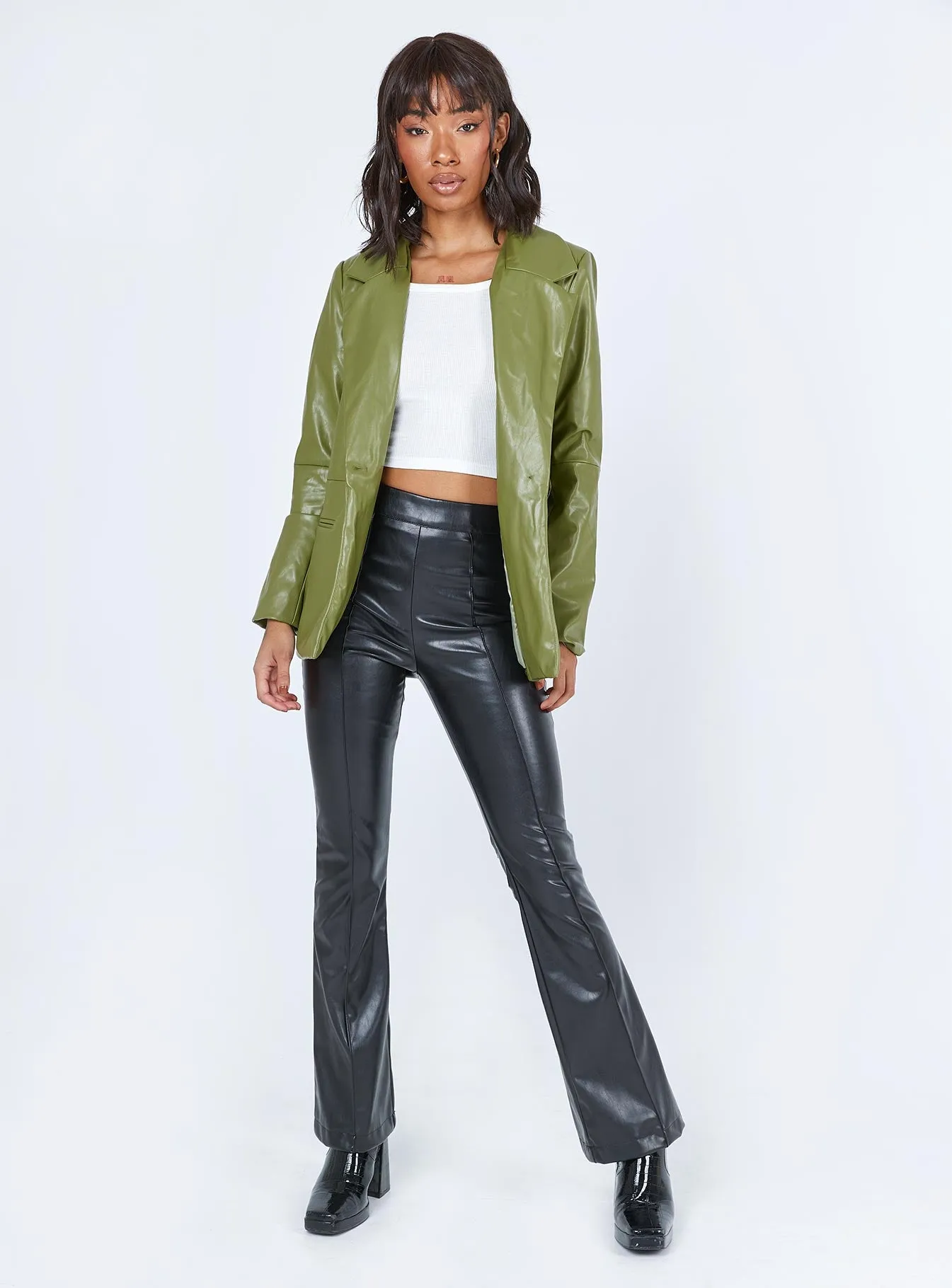 Morrison PU Blazer Green