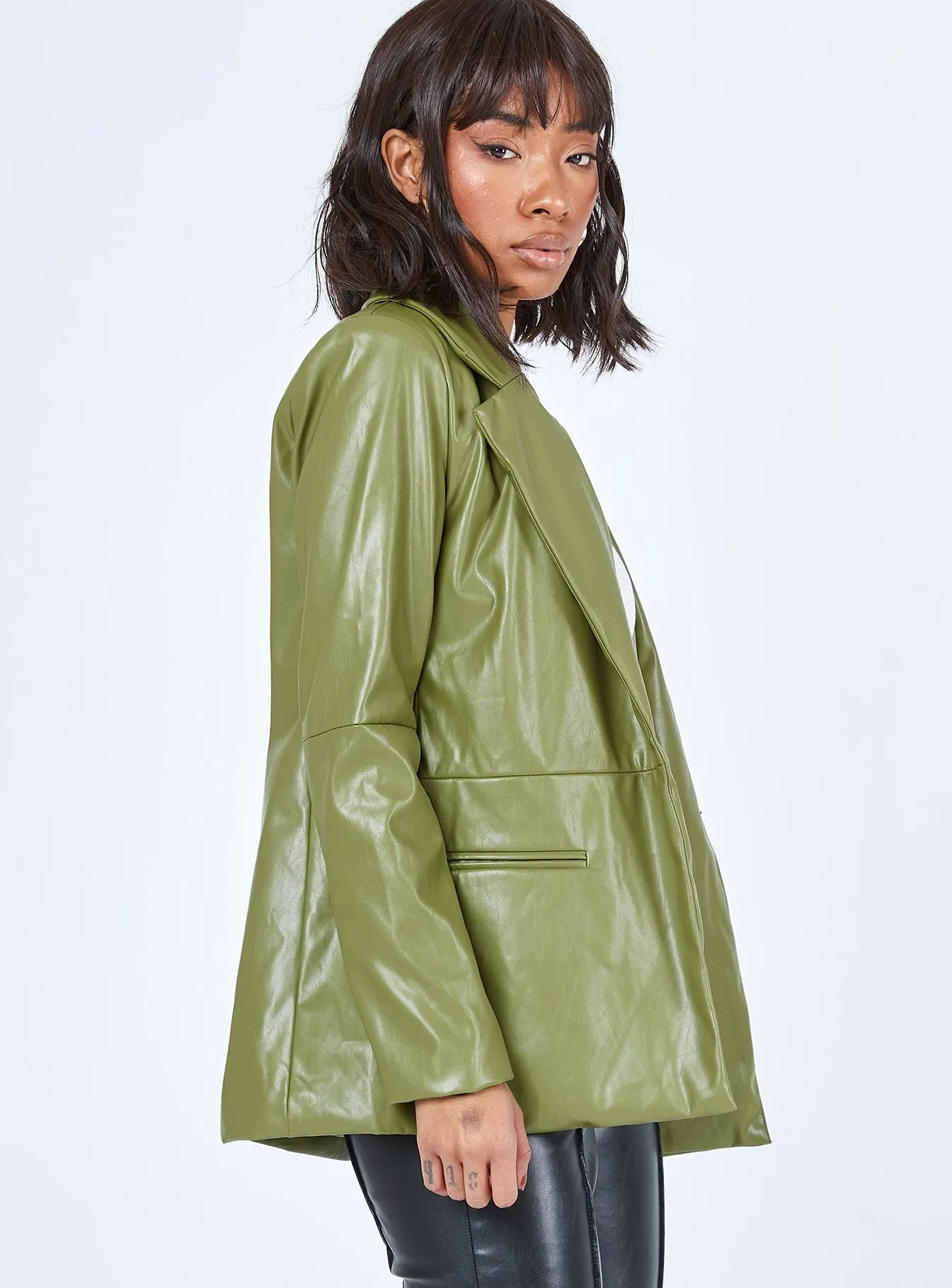 Morrison PU Blazer Green