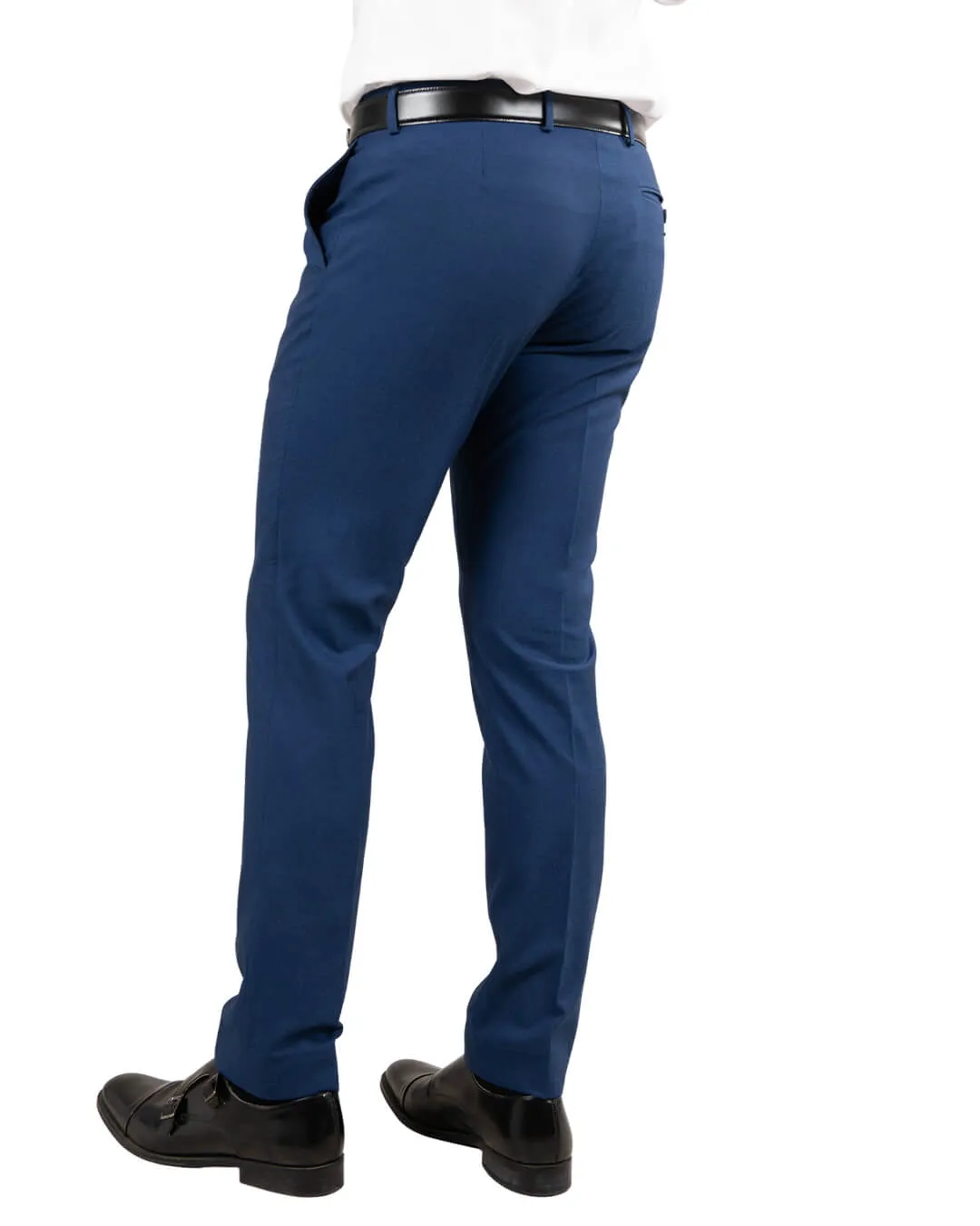 Napoli Blue Machine Washable Suit Trousers