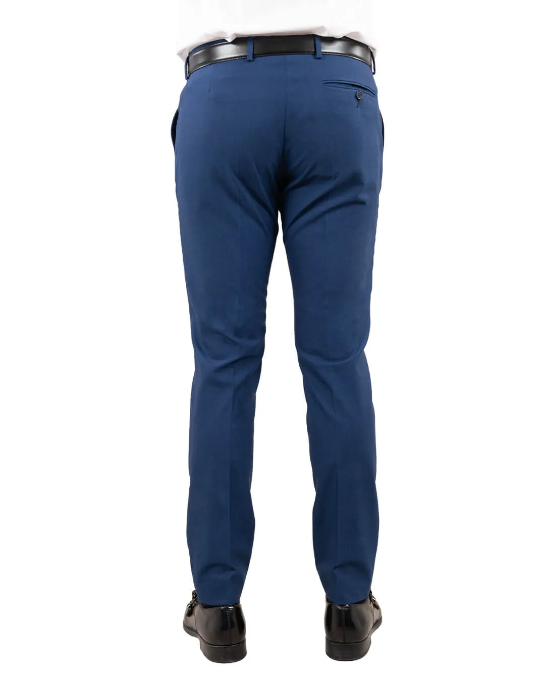 Napoli Blue Machine Washable Suit Trousers