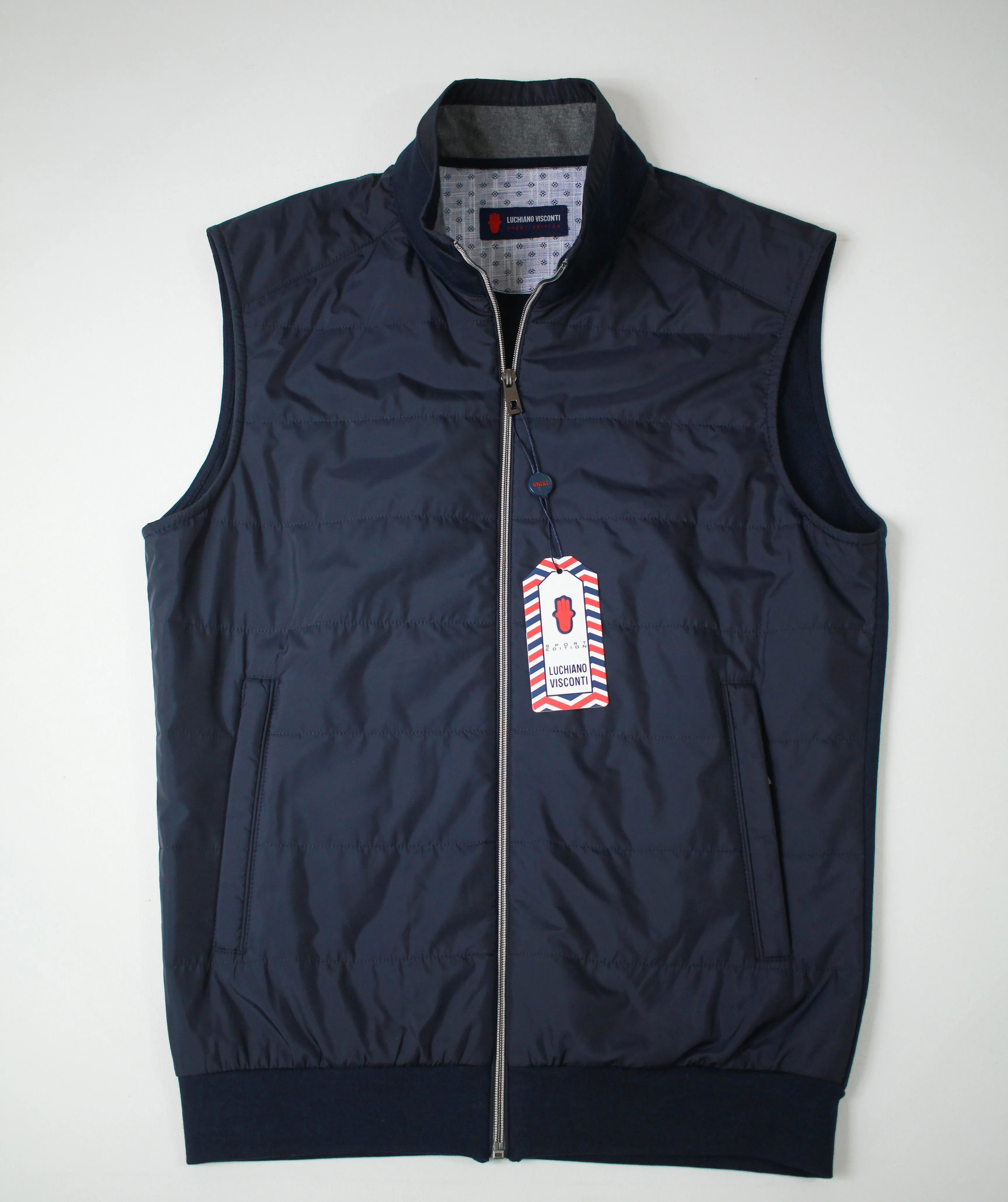 Navy Quilted Vest