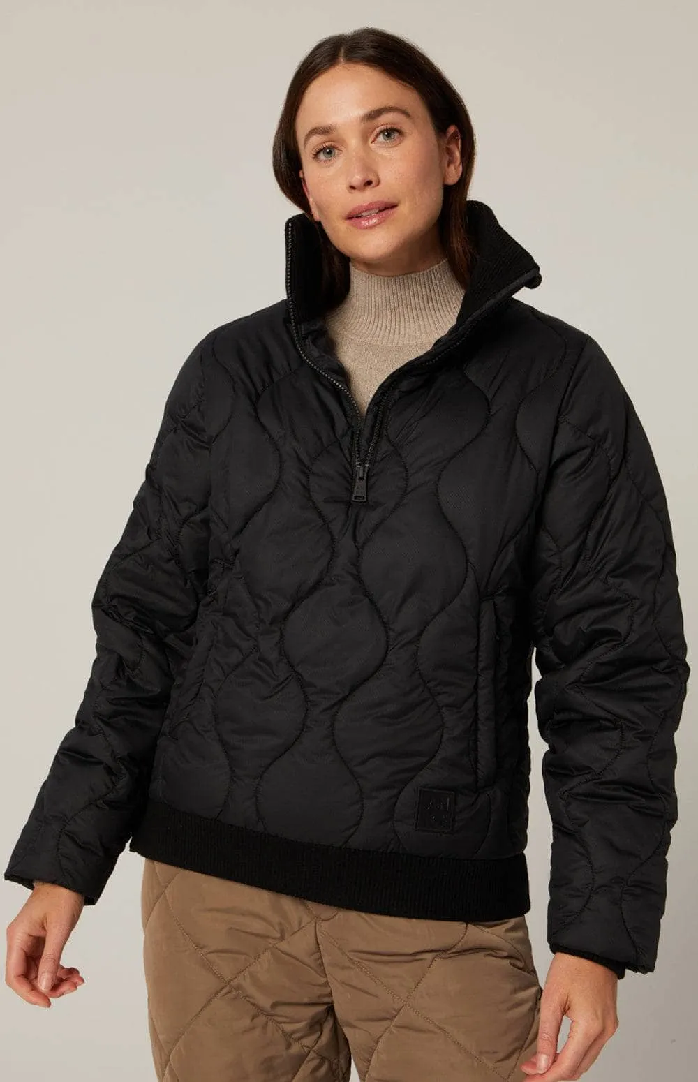 Nelly 1/2 Zip Pullover Jacket | Black