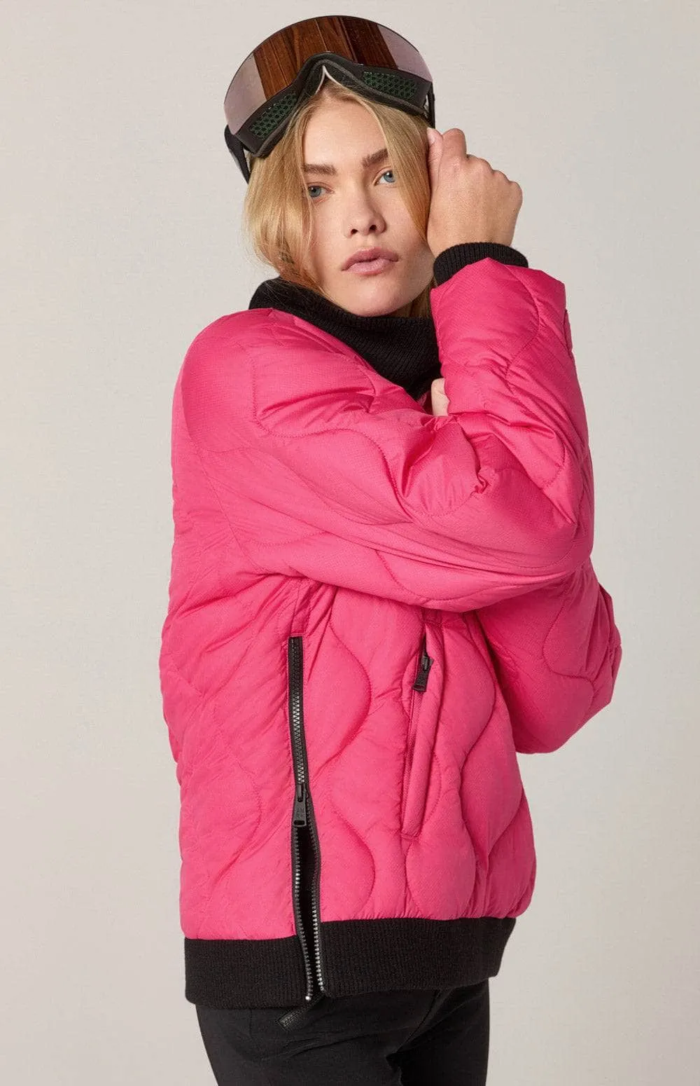 Nelly 1/2 Zip Pullover Jacket | Pink