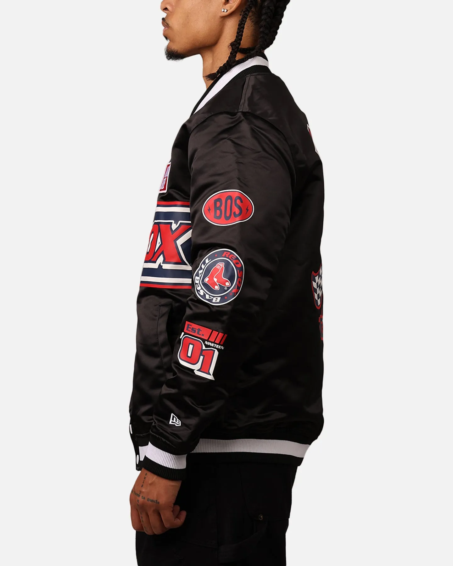 New Era Boston Red Sox 2024 Rally Drive Jacket Black/White