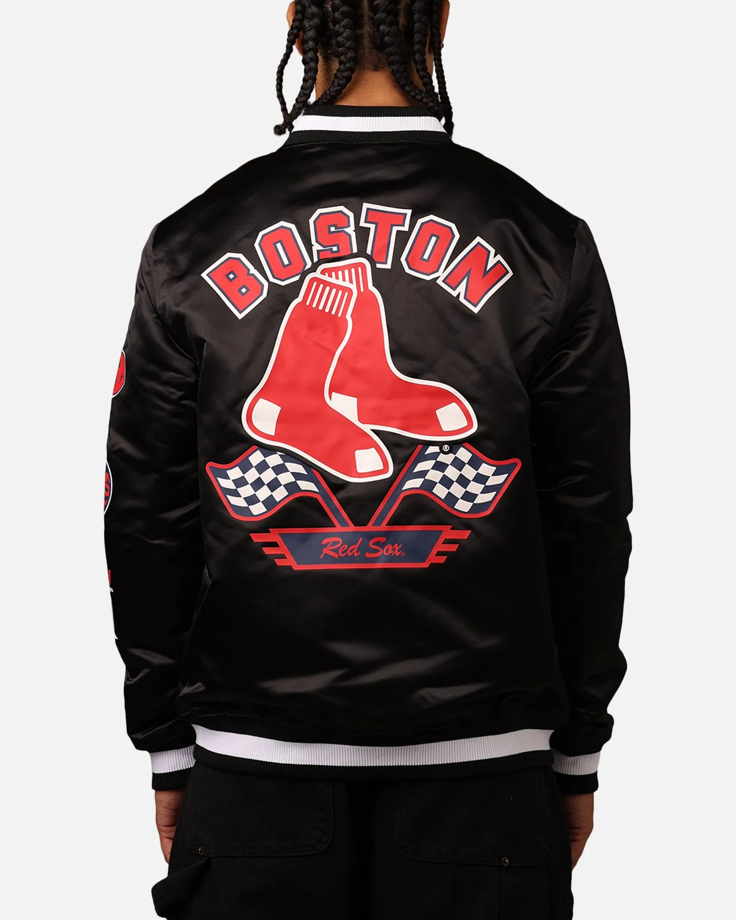 New Era Boston Red Sox 2024 Rally Drive Jacket Black/White