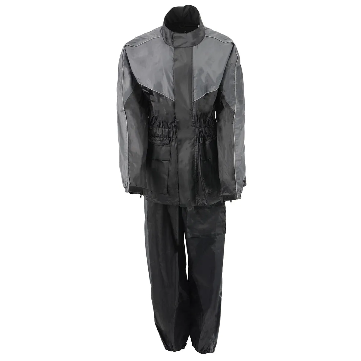 NexGen Ladies XS5001 Black and Grey Water Proof Rain Suit with