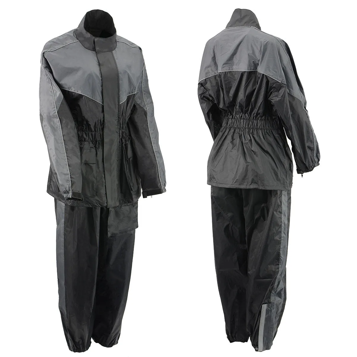 NexGen Ladies XS5001 Black and Grey Water Proof Rain Suit with