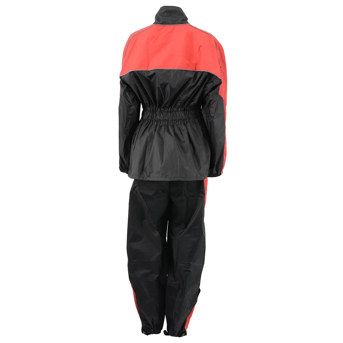 NexGen Ladies XS5001 Black and Red Water Proof Rain Suit with