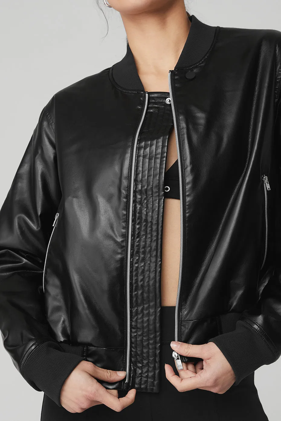 Night Life Bomber - Black