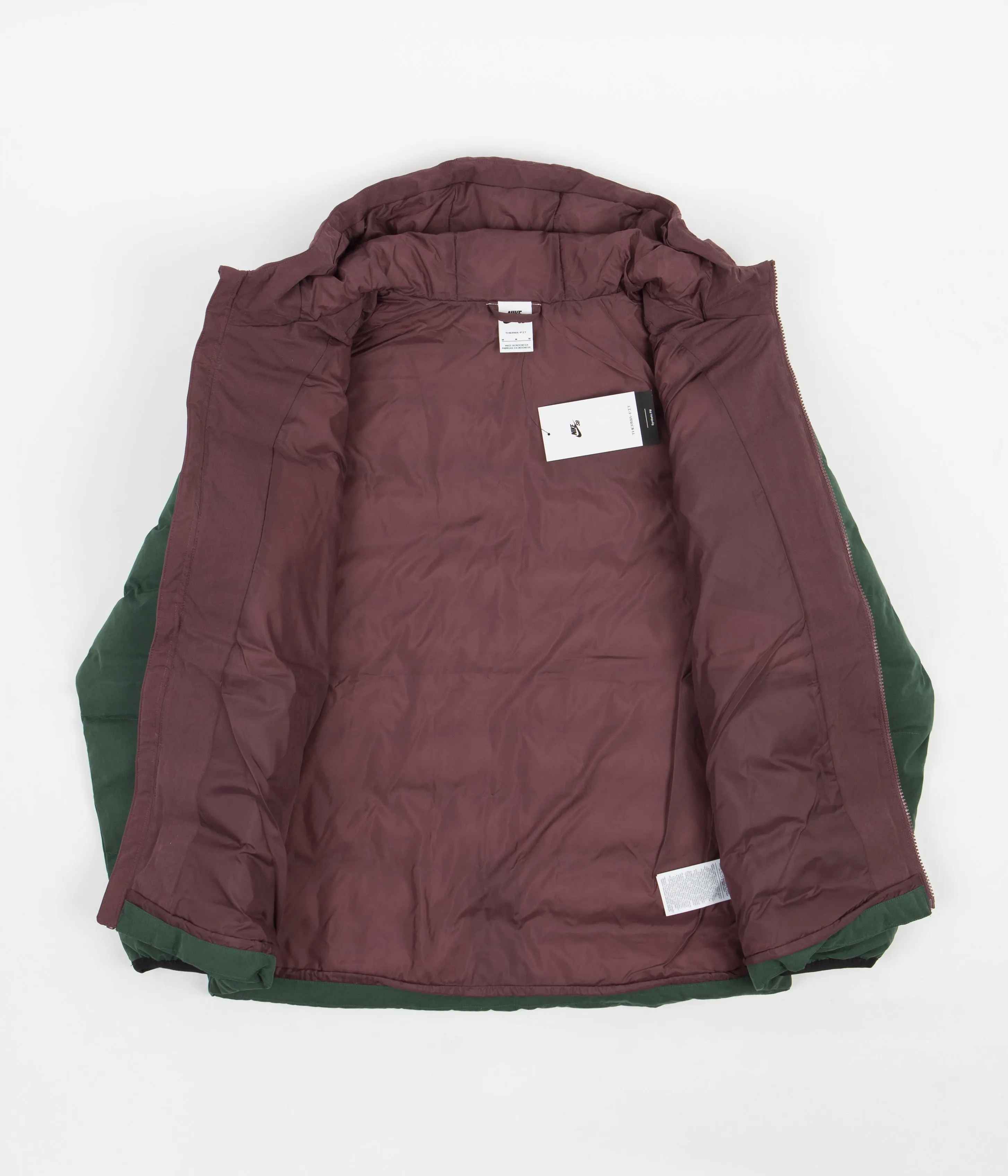 Nike SB Therma-FIT Synthetic-Fill Jacket - Noble Green / Dark Wine