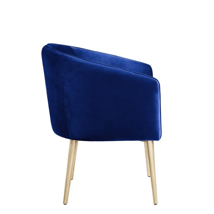 Nikki Collection Navy Accent Chair