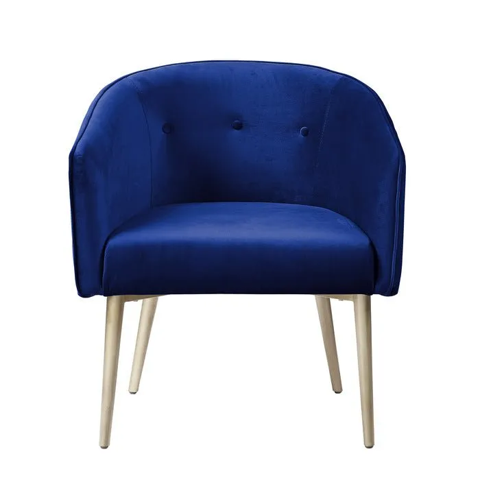 Nikki Collection Navy Accent Chair