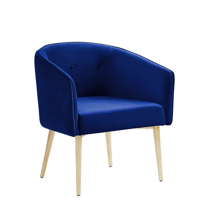 Nikki Collection Navy Accent Chair