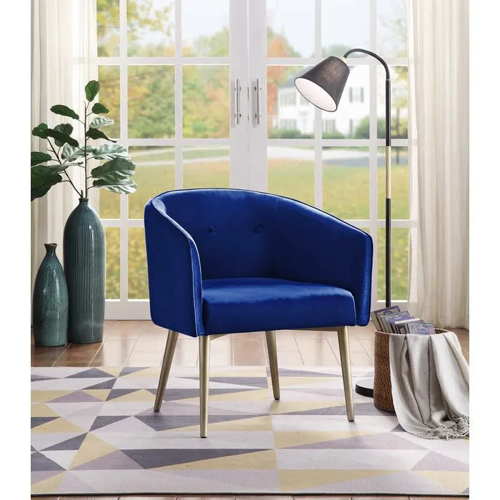 Nikki Collection Navy Accent Chair