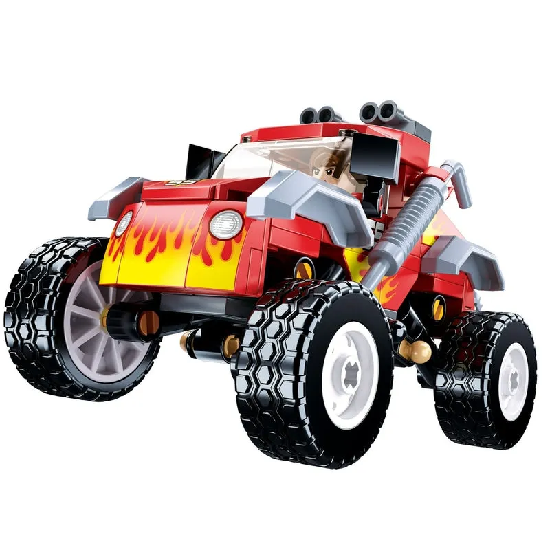 Off-Road Vehicle-Red Building Block Kit (150 Pcs)