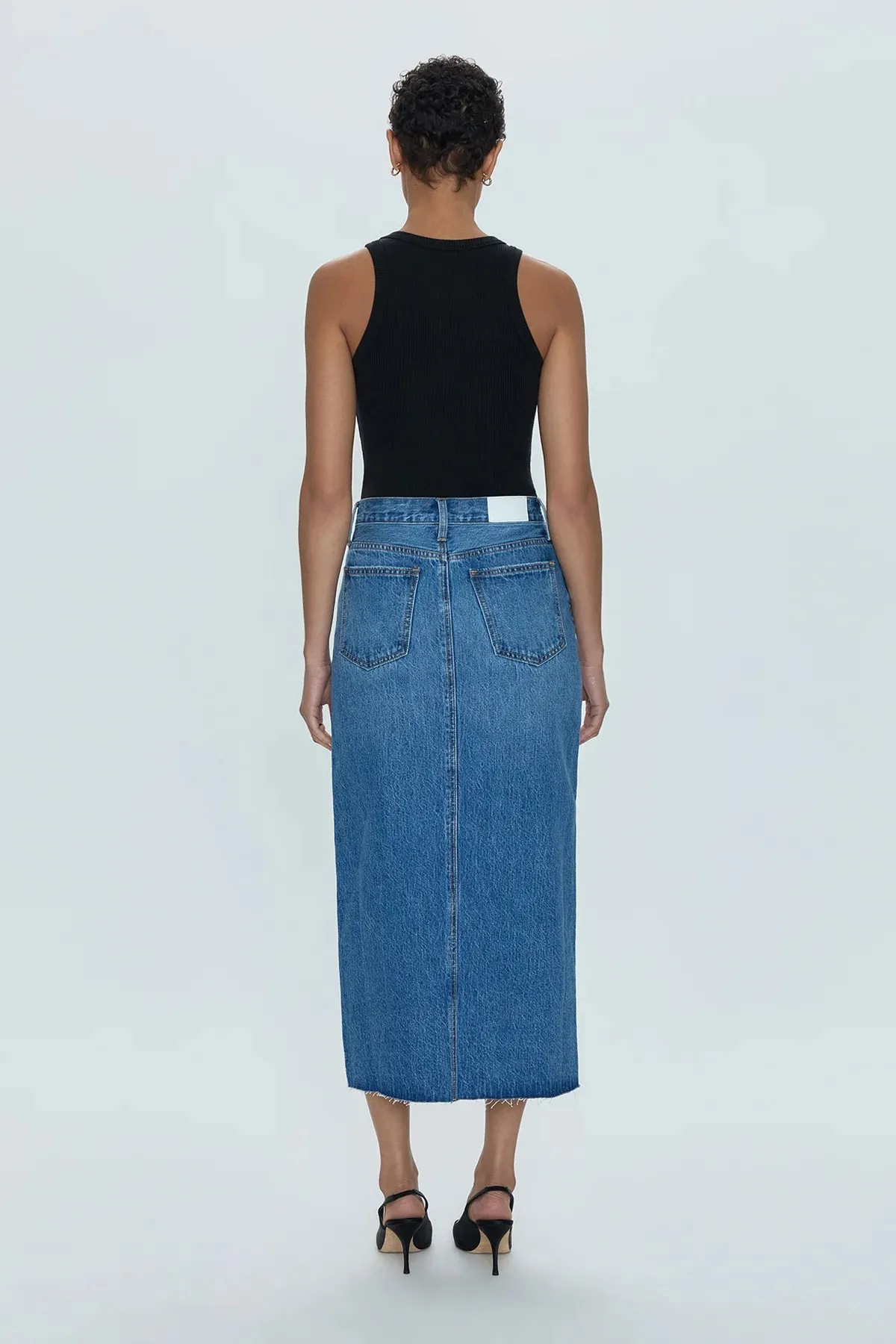 Pistola Alice High Rise Midi Skirt- Muai