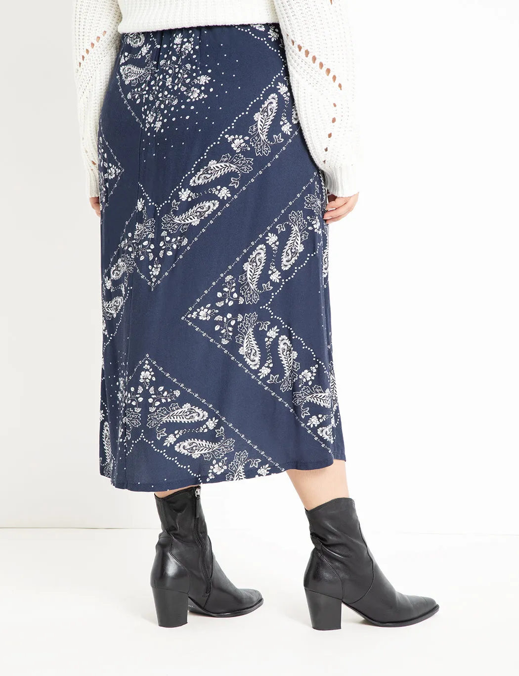 Printed Soft Skirt in Whoops-a-paisley