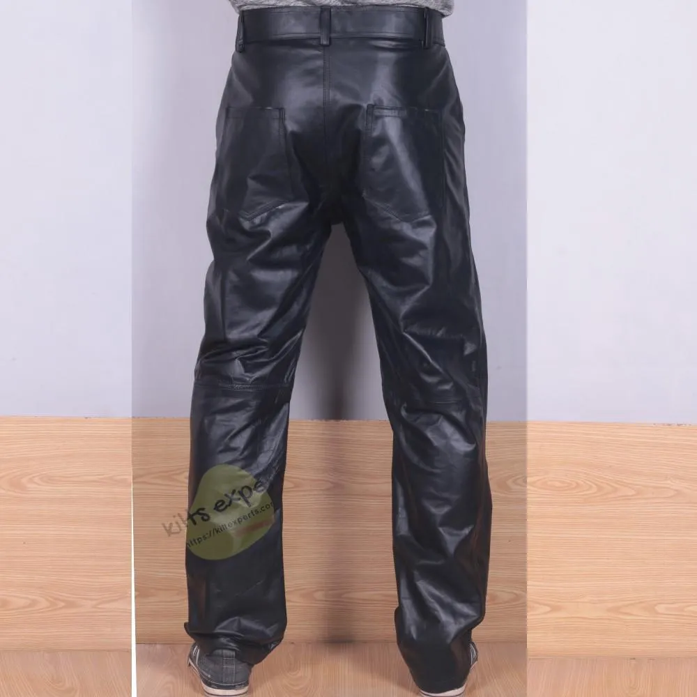 Pure Cowhide Leather Cargo Pant