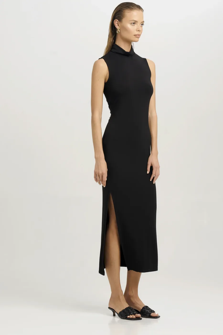 Rachel Sleeveless Turtleneck Dress