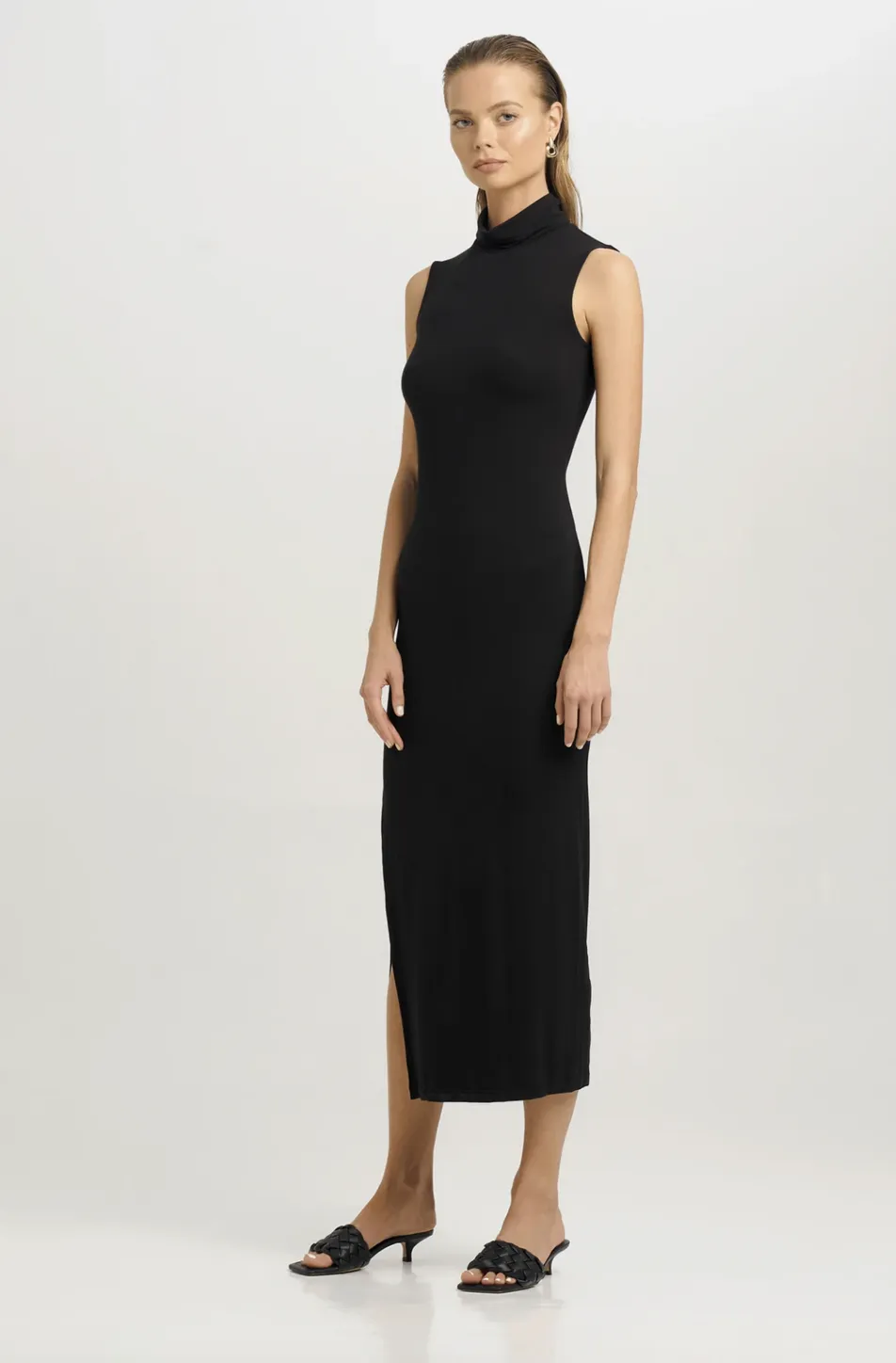 Rachel Sleeveless Turtleneck Dress