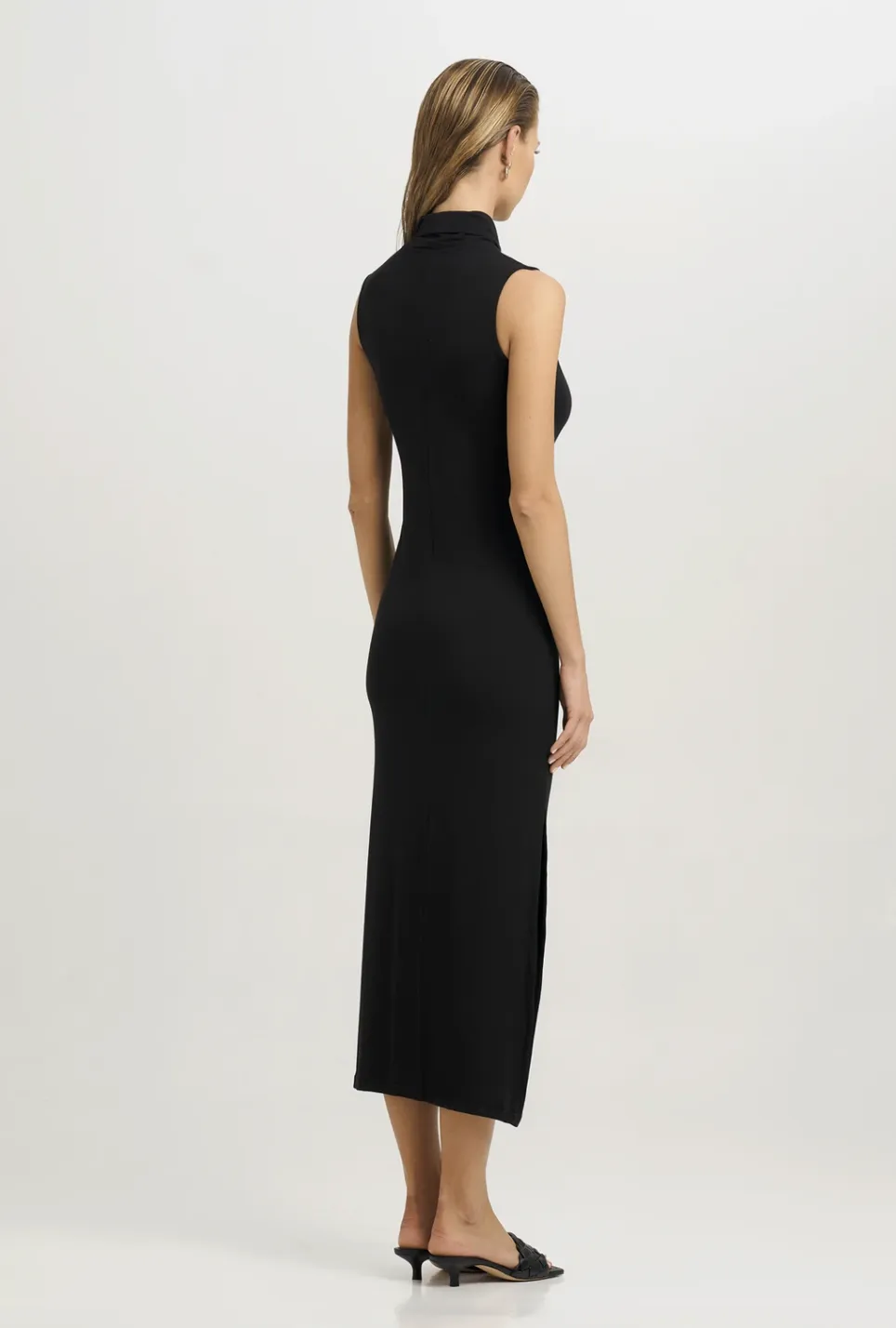 Rachel Sleeveless Turtleneck Dress