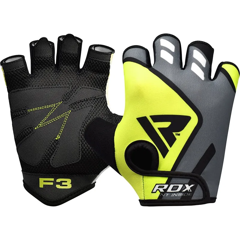 RDX F3 Fingerless Weight Lifting Gloves