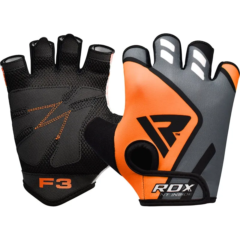 RDX F3 Fingerless Weight Lifting Gloves