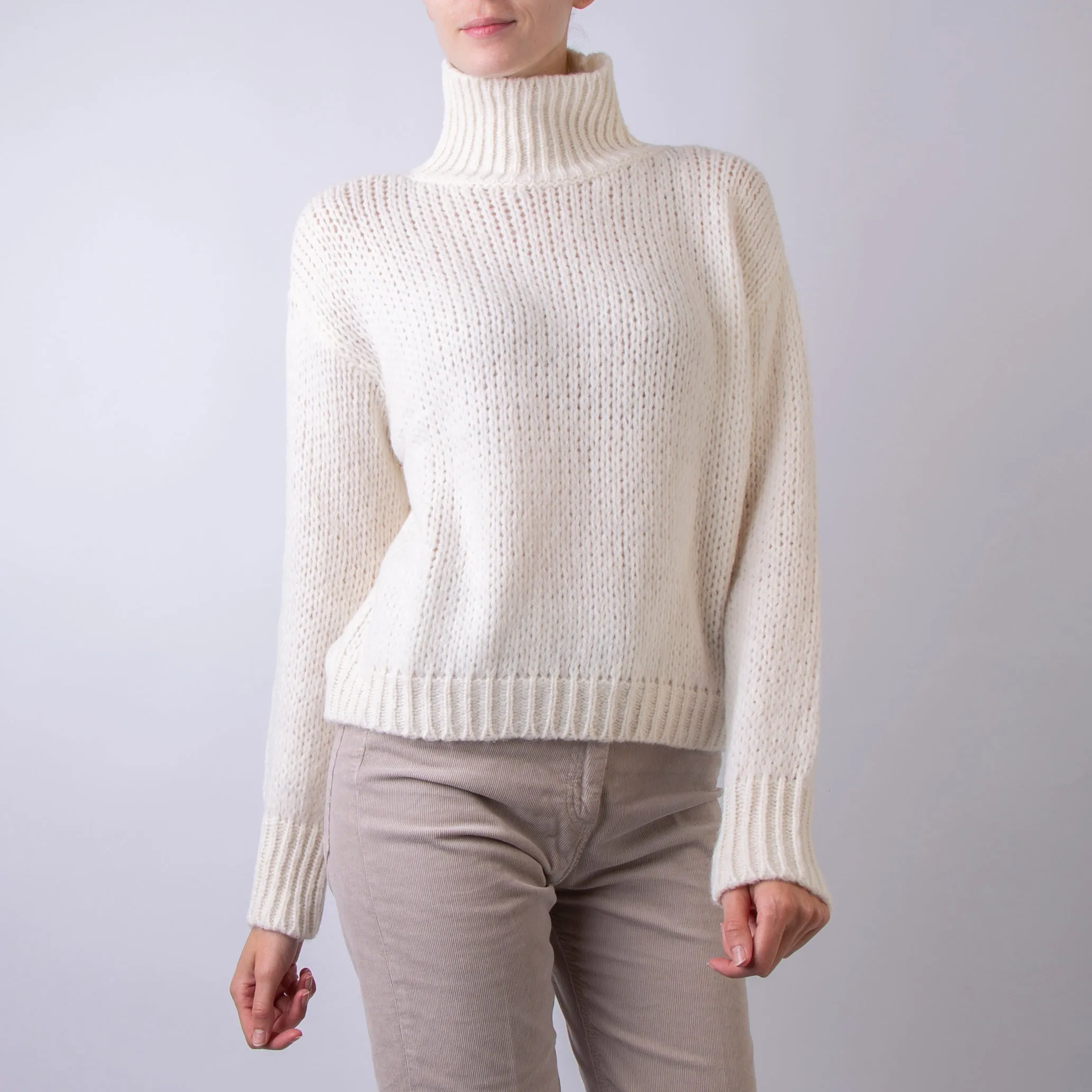 ROBERTO COLLINA SWEATER A47003 02 LIGHT BEIGE